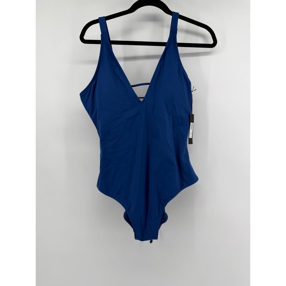 TA3 Plungey One Piece‎ Swimsuit Navy Blue XL Short TA304S Sculpting Swimwear
